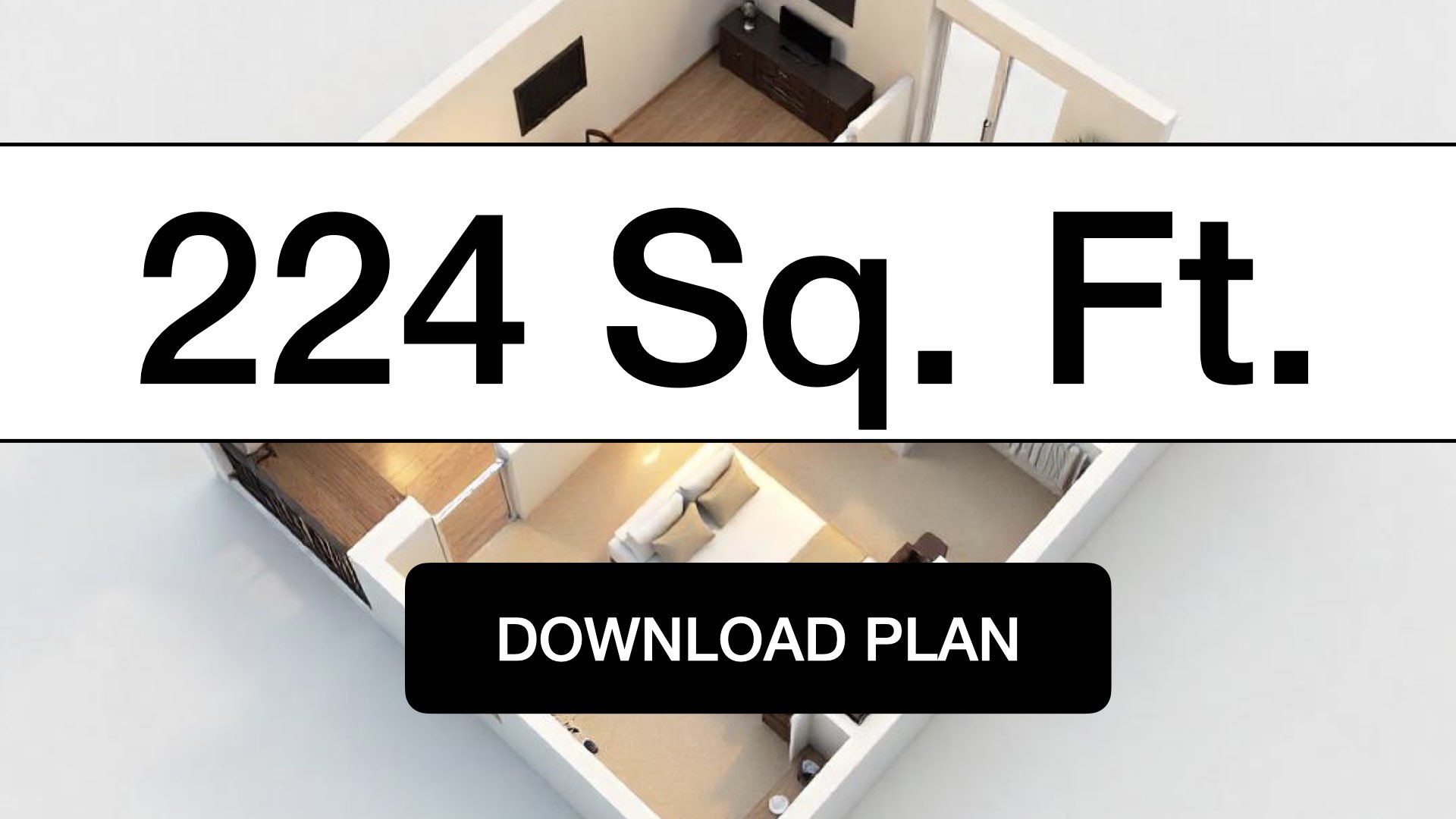 Anaheim ADU Floorplan 224 Sq. Ft.