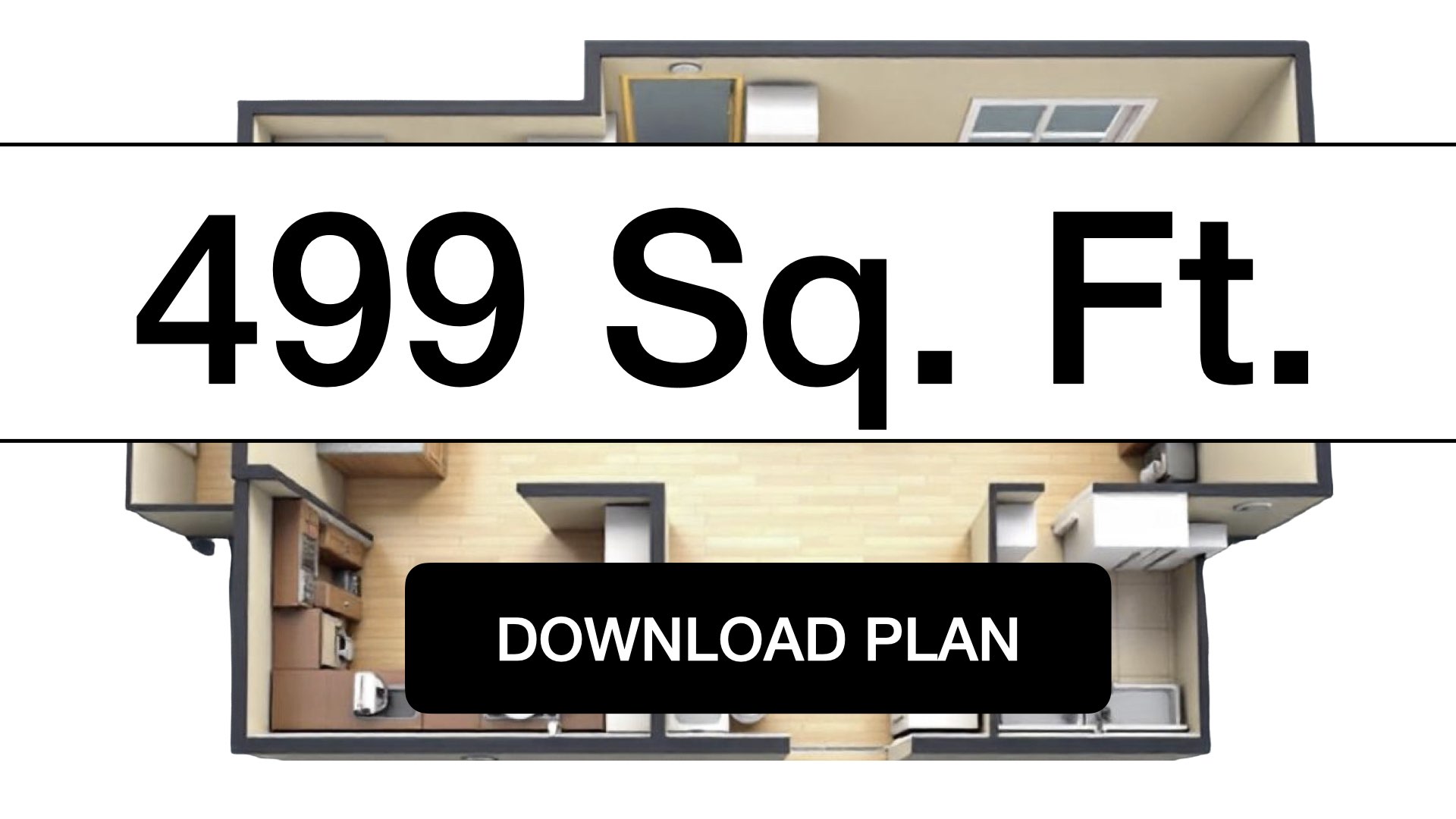 Anaheim ADU Construction 499 Sq. Ft. Plan